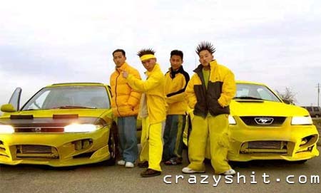 Ever See A Yellow Douche Bag? Well Here's Four of Them