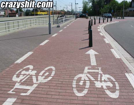 That Has To Be One Rough Bicycle Lane