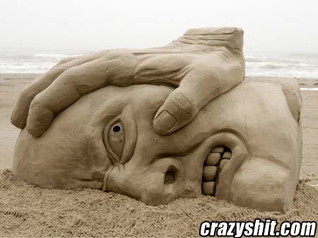 Bad Ass Sand Sculpture