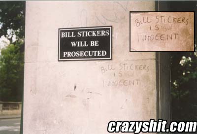 Bill Stickers Is Innocent