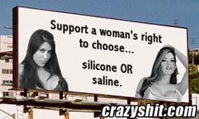 We Support A Woman's Right To Choose....