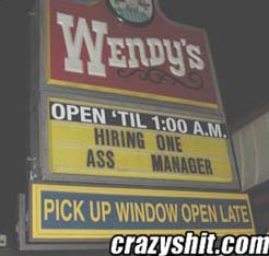 If You Are a Ass Manager, Apply Here