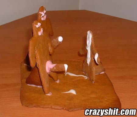 Holiday Fun -- Gingerbread Bukkake