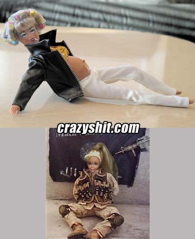 White Trash And Soldier Gang Bang Barbie
