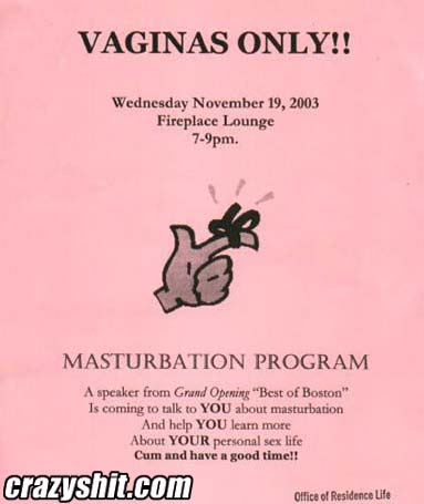 Help Celebrate Nation Masturbation Month - Vaginas Only