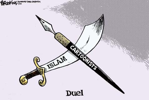 Muhammed Cartoon: Duel