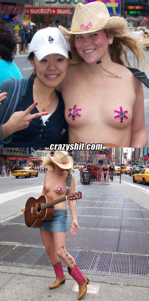 User Submitted: Naked Cow Girl