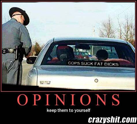 Opinions Are Like Ass Holes