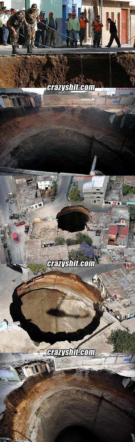 330-foot-deep Sinkhole, I'd Hit It