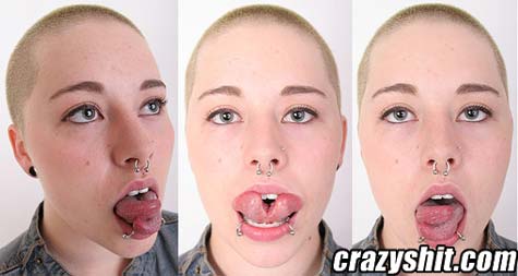 User Submitted : Face And Mouth Piercings