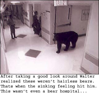 Walter visits the hospital