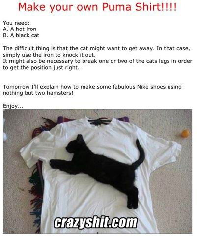 How to make your own puma shirt