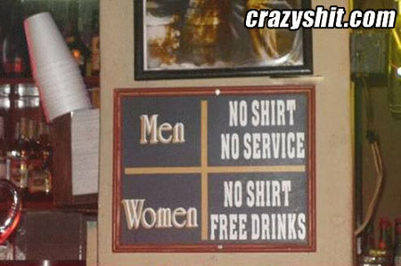 Great bar sign