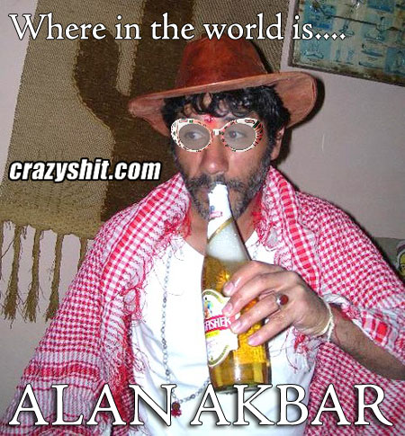 Where in the world is Alan Akbar?