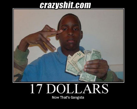 The 17 dollar gangsta