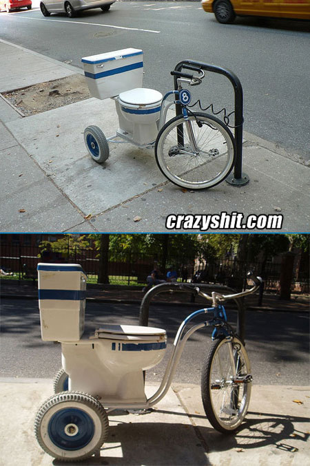 Toilet bicycle