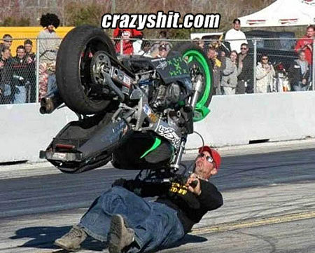 Motorcycle show fail