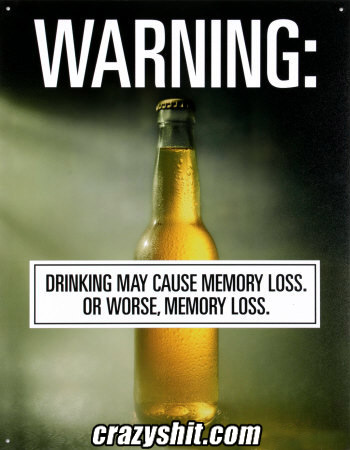 A special warning about alcohol