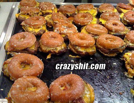 Glazed Cheeseburger Donut