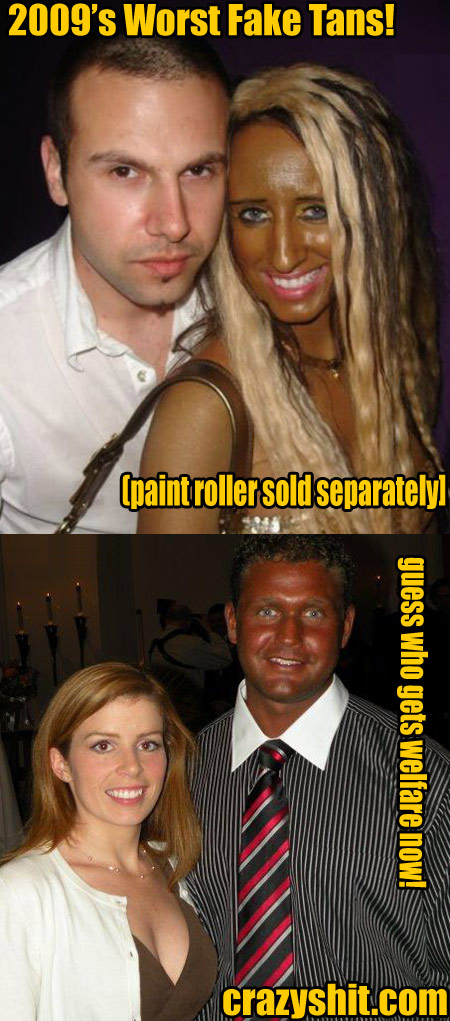 King and Queen of 2009 Worst Fake Tan Competition