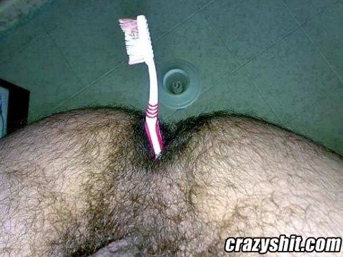 very weird toothbrush holder
