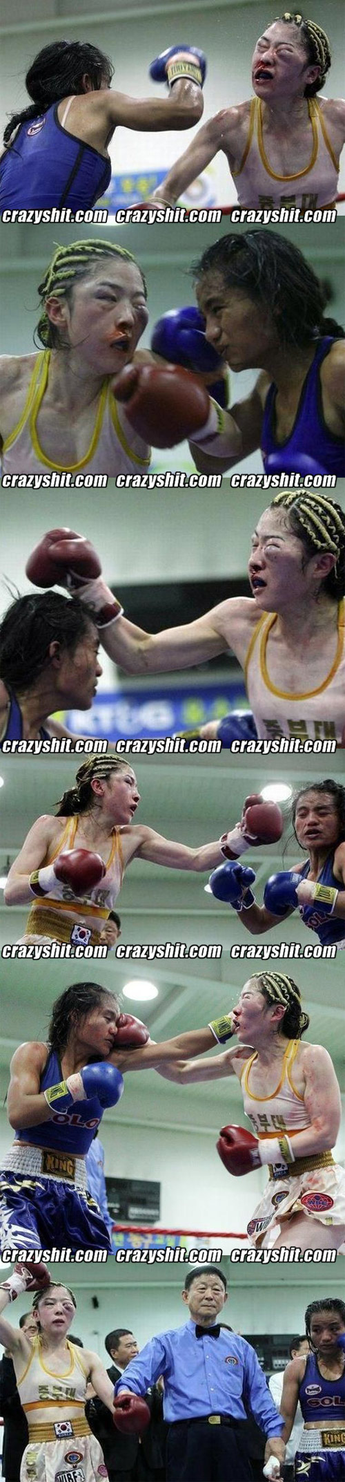 Lady boxing, It's no joke.
