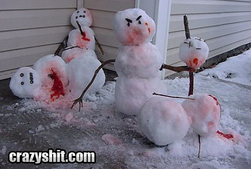 Snowman Slaughter Scene