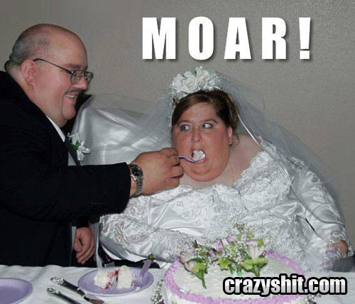 Congratulations To The Fat Newlyweds