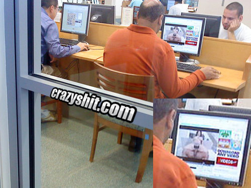 Public Library - CrazyShit.com | Watching Porn In Public, Are We? - Crazy Shit!