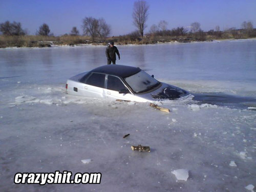 That's Why You Don't Drive On Lakes