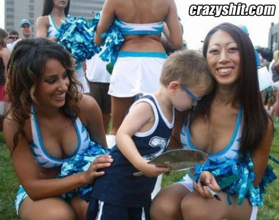 The Little Guy Likes The Titties