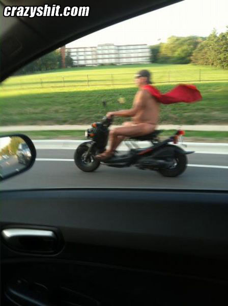 Moped Man Coming To The Save Day