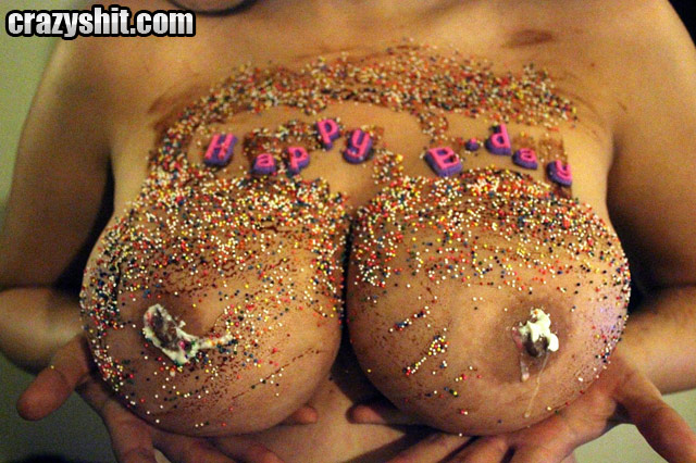 Birthday Nipples - CrazyShit.com | Happy Birthday Boobs - Crazy Shit
