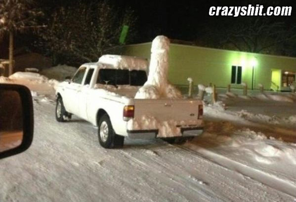 A Special Snow Sculpture For You