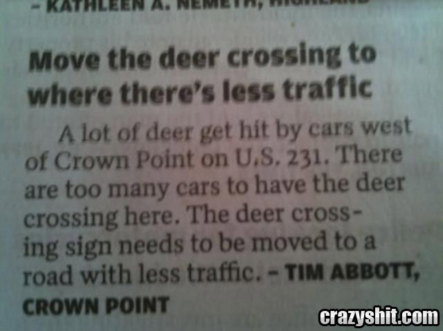 Move The Deer Crossing