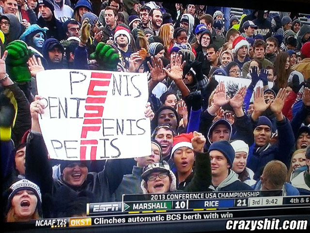He Puts The Penis In ESPN