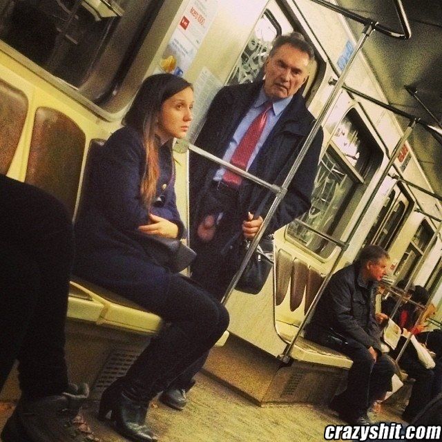 The Creepy Peeper on the Subway