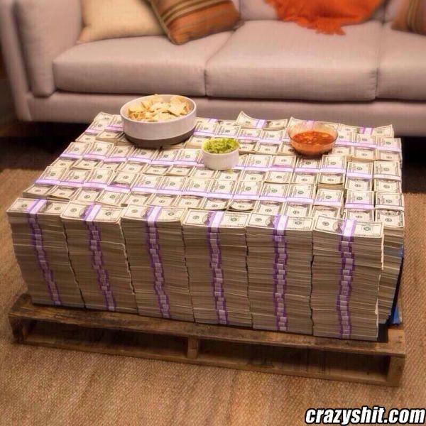 How You like my new coffee table?