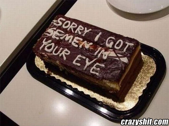 The cake you're not proud to see