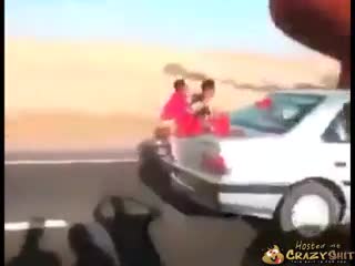 CrazyShit.com | Head on Semi Truck on Motorcycle - Crazy Shit