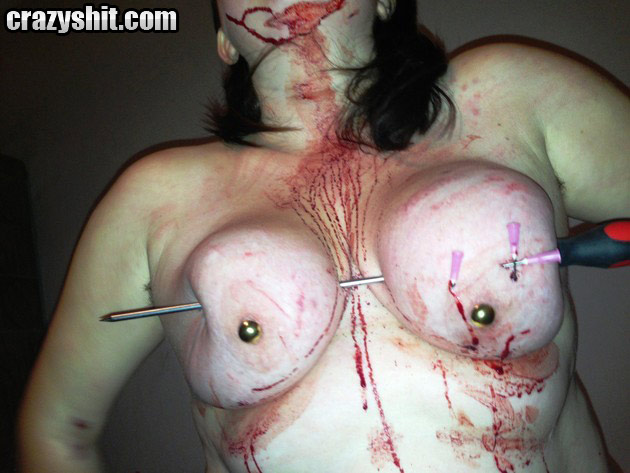 Bloody Tit Caning - CrazyShit.com | Screw The Tits - Crazy Shit