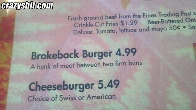 Brokeback Burger