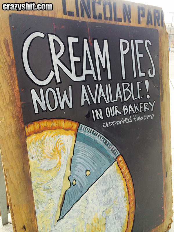 Get Your Cream Pies Here