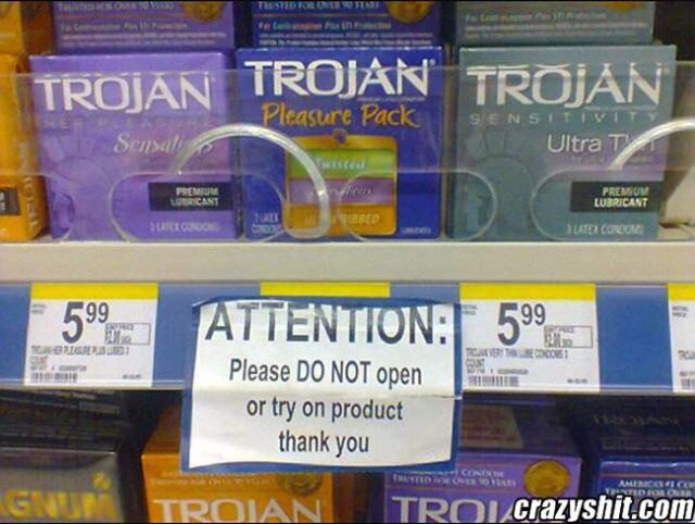Who's Trying On Condoms?