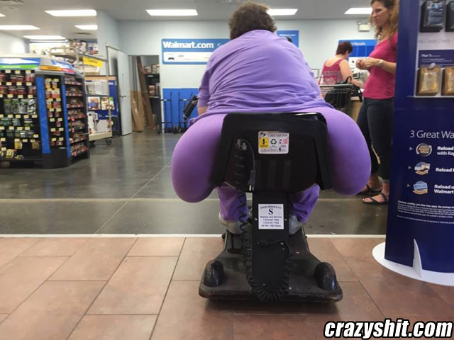 Grimace goes to Wal-mart