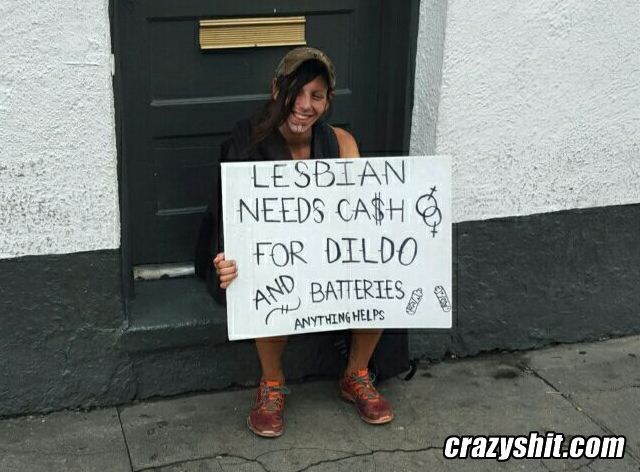 Lesbian Needs Cash For Dildo