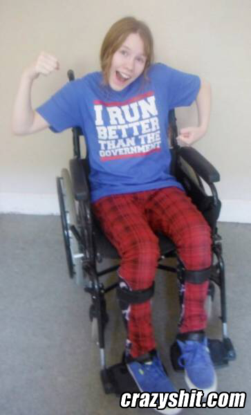 Paraplegic Girl Runs Better Than Our Government