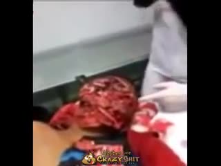 CrazyShit.com | Thief Shot In The Face Gasping For Air - Crazy Shit