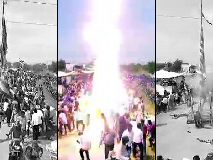 CrazyShit.com | INDIA? CELEBRATION? OF COURSE SOMEONE GOT ELECTROCUTED - Crazy Shit