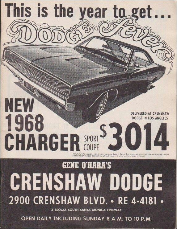 A new '68 Charger, in 1968.